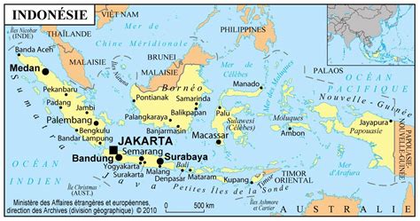 Carte Indonésie