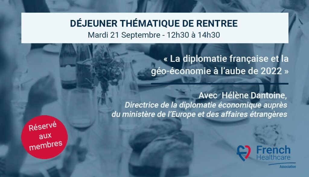 Déjeuner thématique French Healthcare Association du 21.09.2021