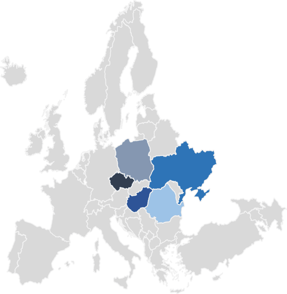 carte Europe centrale et orientale 