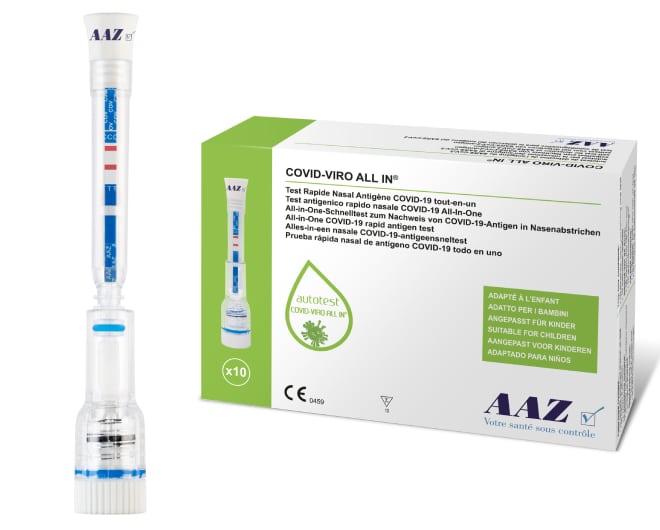 ALL IN TRIPLEX® - test antigénique combiné bronchiolite / grippe / covid  conçu pour les enfants